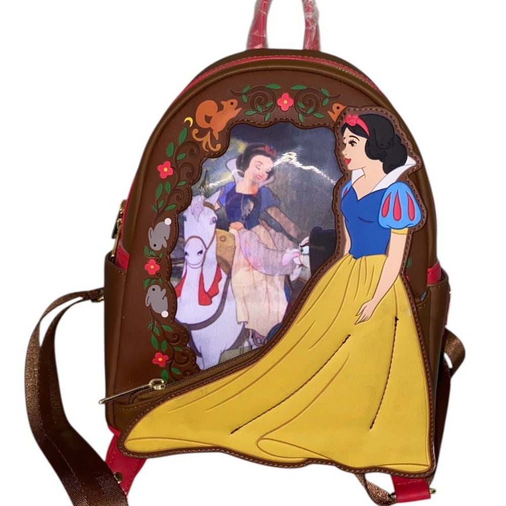 Disney Snow White Brown and Yellow Backpack